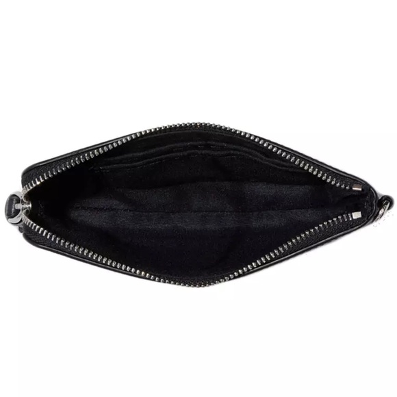 Coach Snowman Print Wristlet Leather Zip Pouch Holiday Set - Picture 5 of 6